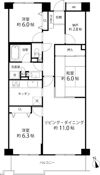 T’s garden府中の間取り画像