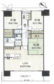 ワコーレシティ神戸三宮の間取り画像