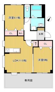 フォブール津森D棟の間取り画像