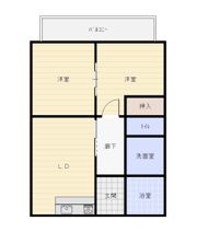 コーポサンシャインの間取り画像