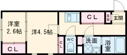 ライフ・モア原C棟の間取り画像