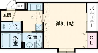フローラ岡本の間取り画像