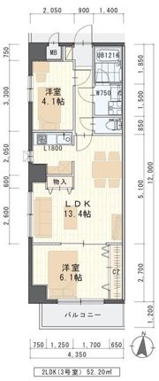 フェリースの間取り画像