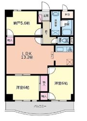 プリムヴェール西堀の間取り画像