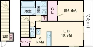 ヴィラ リッシュの間取り画像