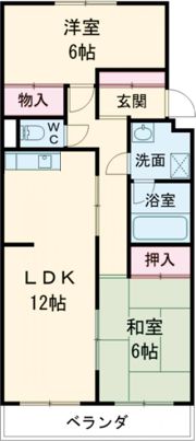 竹中マンションの間取り画像