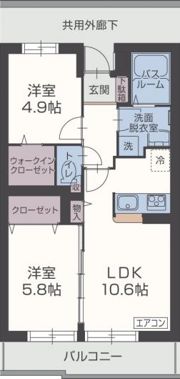 ヴィア フェリーチェの間取り画像