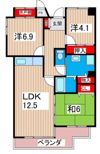 サニーヒル会瀬 2号館の間取り画像