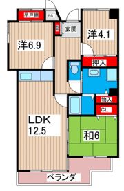 サニーヒル会瀬 2号館の間取り画像