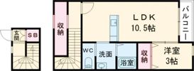 ドルチェ・ヴィータ柳川Cの間取り画像