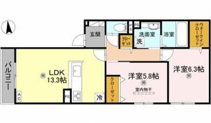 orchidea 大鳥の間取り画像