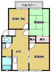 幸町・聖ハイツA棟の間取り画像