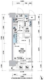 レジディア蒲田Vの間取り画像