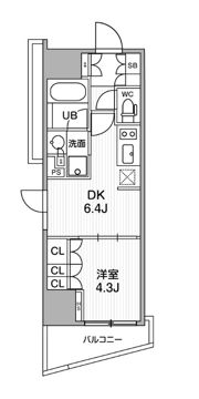 シーズンフラッツ大井町の間取り画像