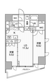シーズンフラッツ大井町の間取り画像