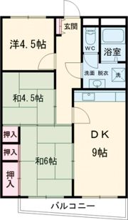 スカイマンション河辺の間取り画像