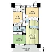 サーパス中町の間取り画像