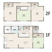 多摩市聖ヶ丘戸建の間取り画像