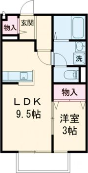 ボヌール清原の間取り画像