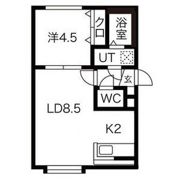 アレス菊水の間取り画像