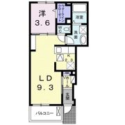 ヴェルジェⅠの間取り画像