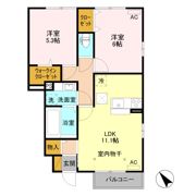 パークサイド21 Fの間取り画像