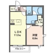 ベル ピエスの間取り画像