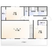 ドムス東長岡A棟の間取り画像