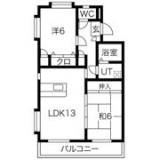 ソレイユ東中島の間取り画像