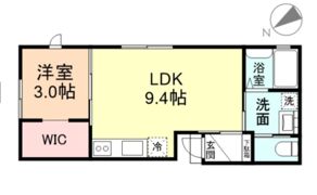 chatonⅢの間取り画像