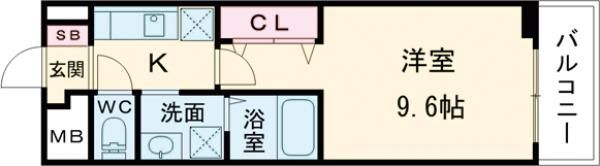 ベルフォレ大津京の間取り画像