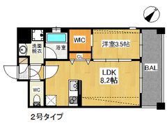 Brand New Day 高宮の間取り画像