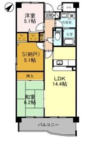 シャルマン木ノ元の間取り画像