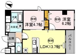 神戸海岸通 萬利Residenceの間取り画像
