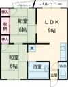 コーポ御領Aの間取り画像