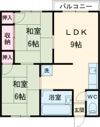 コーポ御領Cの間取り画像