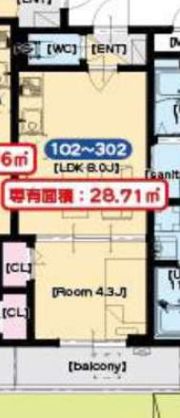 七道ハウスの間取り画像