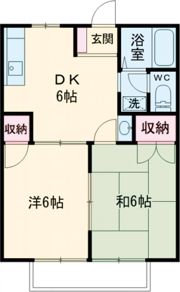コーポ江戸A棟の間取り画像
