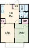 コーポ江戸A棟の間取り画像
