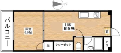 メゾーネ茨木の間取り画像