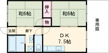 アシーネ加古川Bの間取り画像