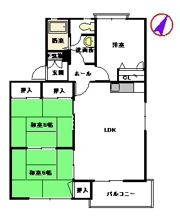 コートヴェール南片江Ⅱ L棟の間取り画像