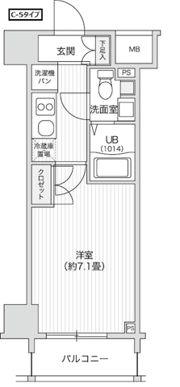 レジディア笹塚Ⅱの間取り画像