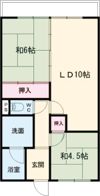 コーポ白浜の間取り画像