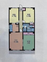 大建マンションの間取り画像