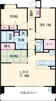 アクタス籠町グランミライの間取り画像