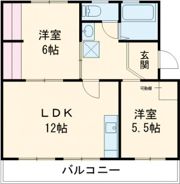 コーポ西栄の間取り画像
