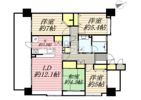 サンリヤン箱崎ウエストコートの間取り画像