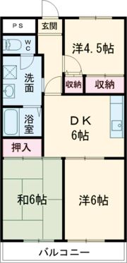 シャトー清水坂の間取り画像