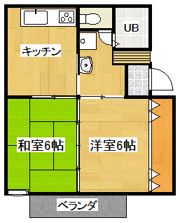 コーポ英の間取り画像